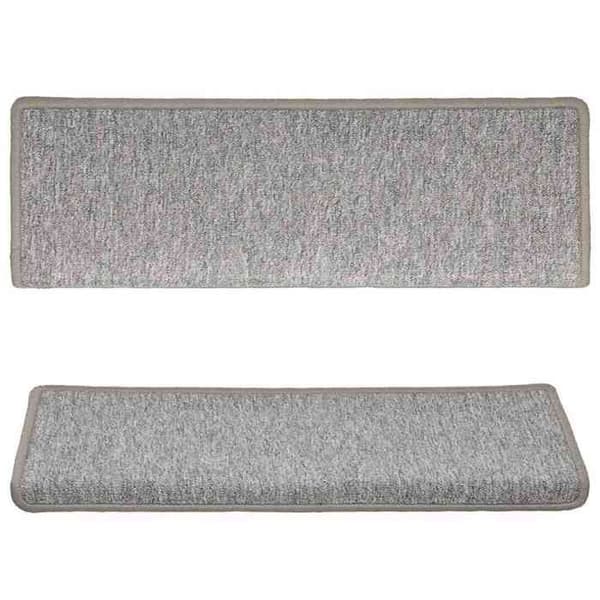 Maison Exclusive - Trappmatta 15 delar 65 x 21 x 4 cm Ljusgrå Rektangulär kant Ljusgrått