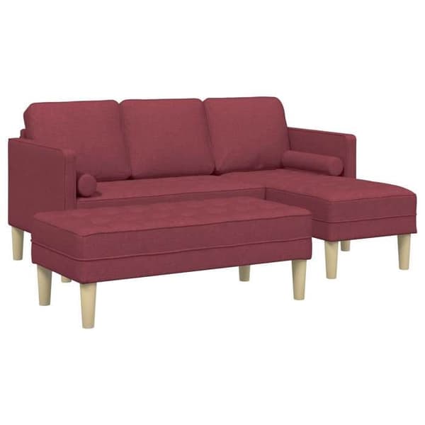Maison Exclusive - 2 kpl sohvasetti Bordeaux polyesteri