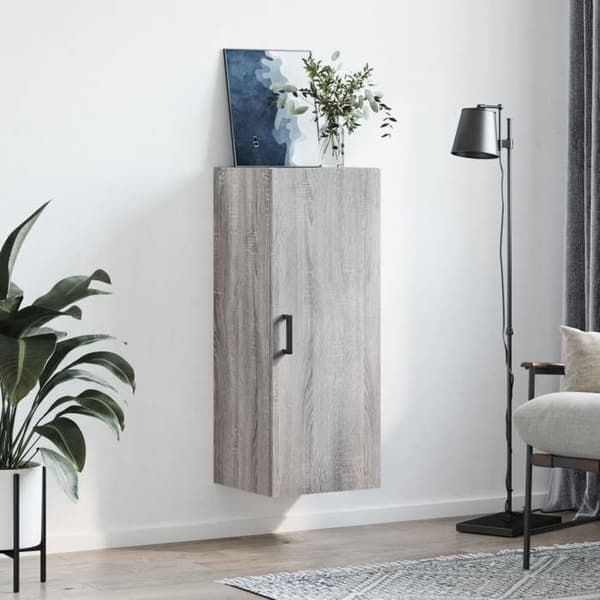 Maison Exclusive - Sonoma harmaa seinäkaappi 34,5x34x90 cm