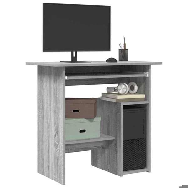 Maison Exclusive - Kontor Sonoma grå 80x45x74 cm Ingenjörsträ