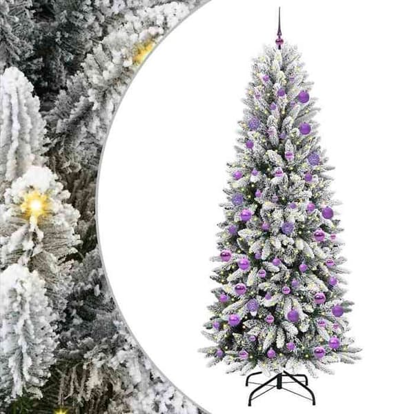Maison Exclusive - Kunstigt juletræ Hvidt 210 cm Vit