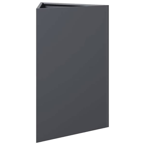 Maison Exclusive - Triangulär anthracite-jardiniär 50x43x75 cm stål