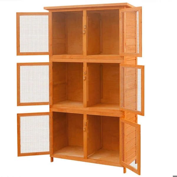 Maison Exclusive - Eläinkoppi 6 osastoa Puu