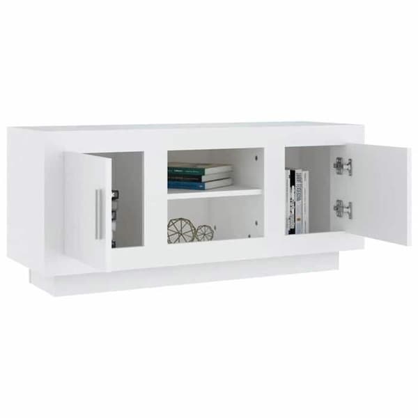 Maison Exclusive - TV-möbel vit 102x35x45 cm ingenjörsträ Vit