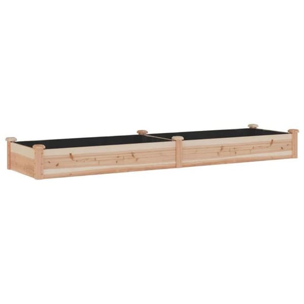Maison Exclusive - Upphöjd trädgårdssäng foder 240x60x25 cm massiv furu