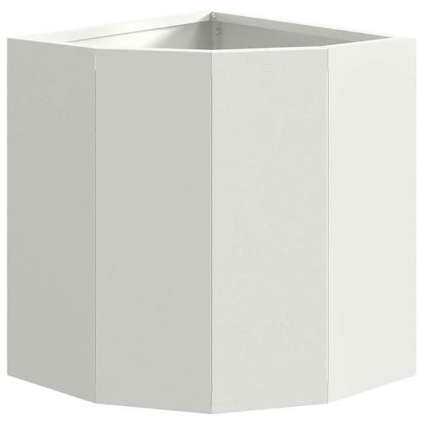 Maison Exclusive - Vinkelskydd Vit 30 x 30 x 35 cm Stål