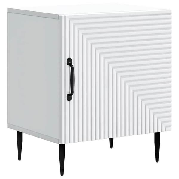 Maison Exclusive - Natbord 2 stk Hvid 43 x 34,5 x 50 cm