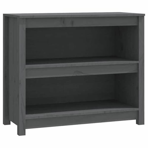 Maison Exclusive - Harmaa Kirjasto 80x35x68 cm Massiivipuu Grå