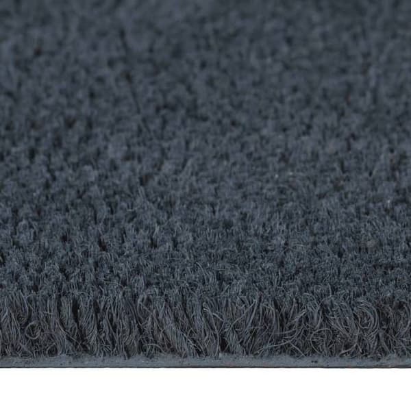 Maison Exclusive - Mörkgrå dörrmatta 100x200 cm tuftad kokosfiber mörkgrå