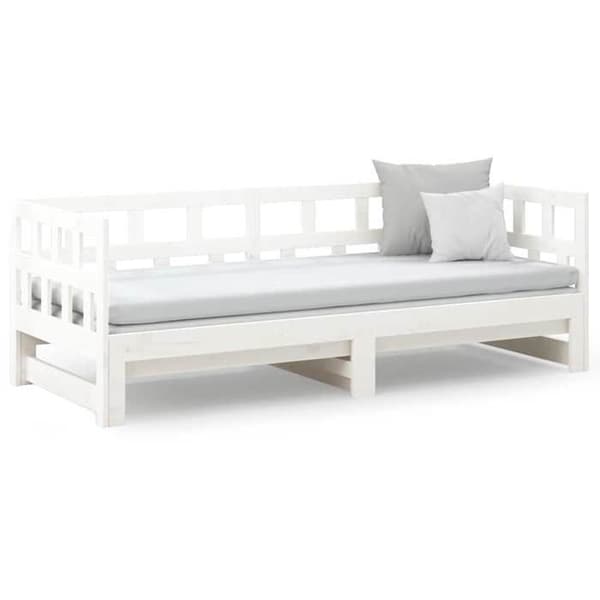 Maison Exclusive - Sovesofa uden madras hvid 2x(80x200)cm