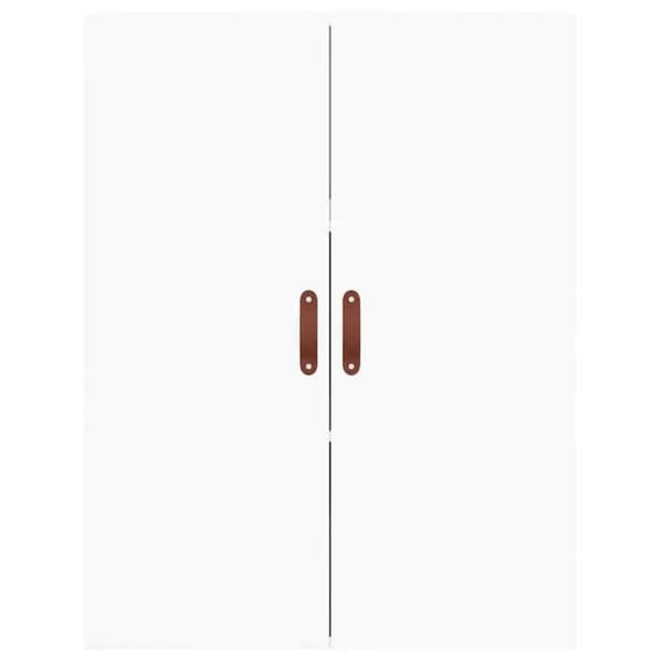 Maison Exclusive - Buffé hög Vit 69,5x34x180 cm Ingenjörsträ Vit