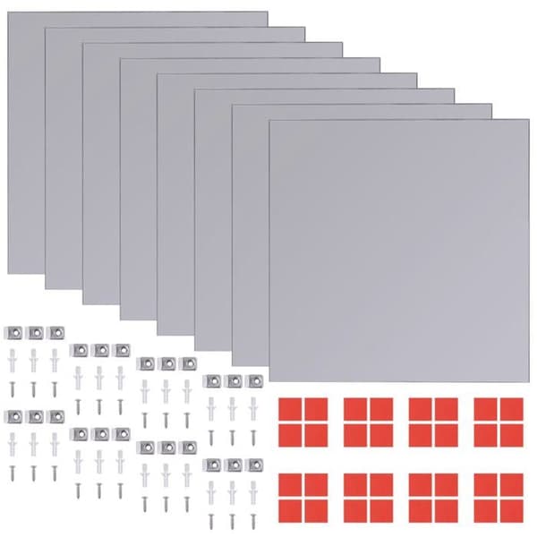 Väggspegel - EXKLUSIV HEM - Set med 16 delar - Utan ram - 20,5 cm - Glas