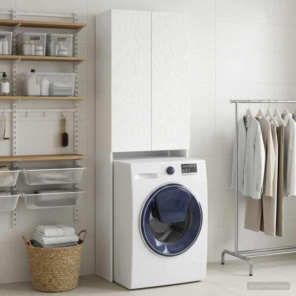 Maison Exclusive - Toilettskabe DELFT Hvid 66 x 25,5 x 190 cm Vit