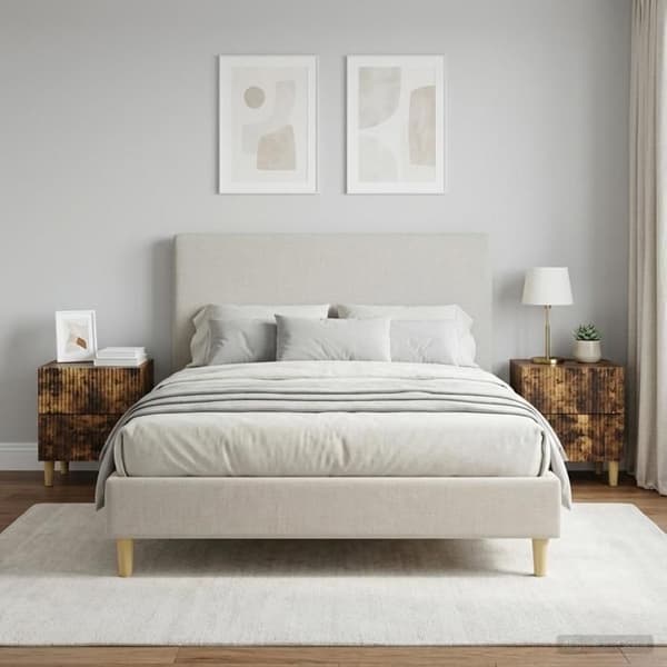 Maison Exclusive - Natbord 2 dele Røget eg 43 x 34,5 x 48 cm