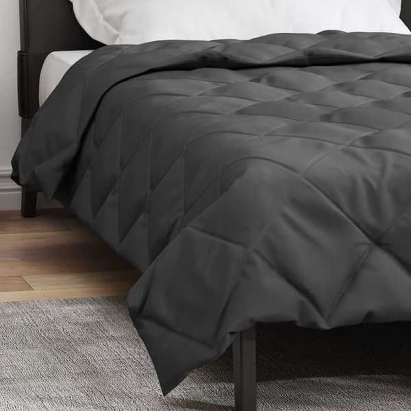 Maison Exclusive - Hela året täcke Anthracite 135 x 200 cm Mikrofiber antracit