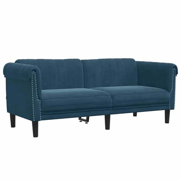 Maison Exclusive - Sininen samettinen kahden hengen sohva