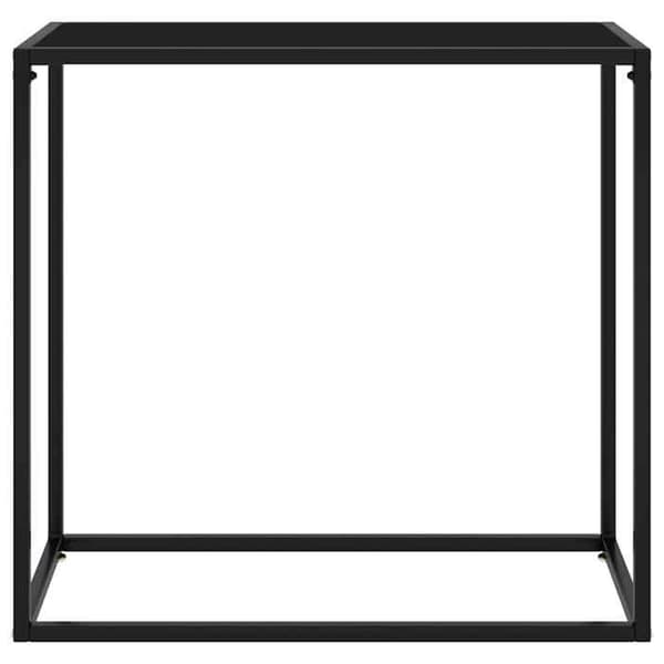 Maison Exclusive - Konsolbord Sort 80x35x75 cm Tempereret glas