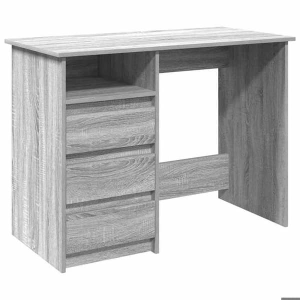 Maison Exclusive - Kontorsonoma grå 102x50x75 cm ingenjörsträ Sonoma grå