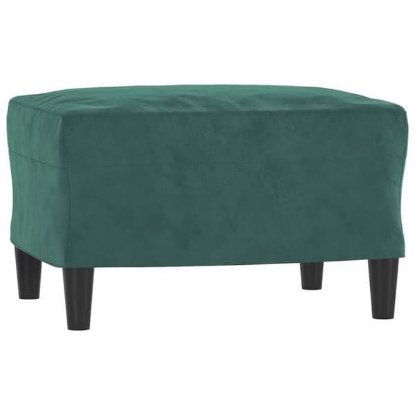 Maison Exclusive - Sæt af 3 sofaer med mørkegrønne velourpuder