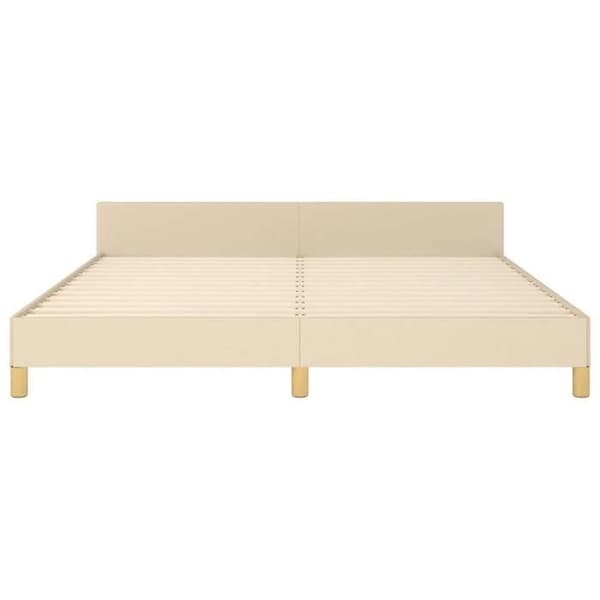 Maison Exclusive - Sengestel uden madras creme 180x200 cm stof