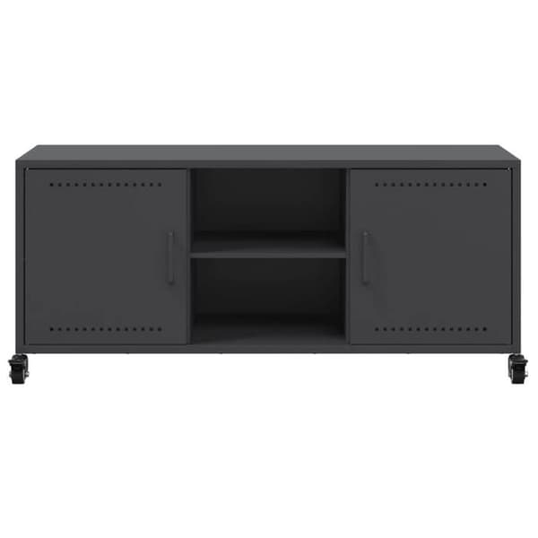 Maison Exclusive - Sort TV-møbel 100,5x39x43,5 cm stål