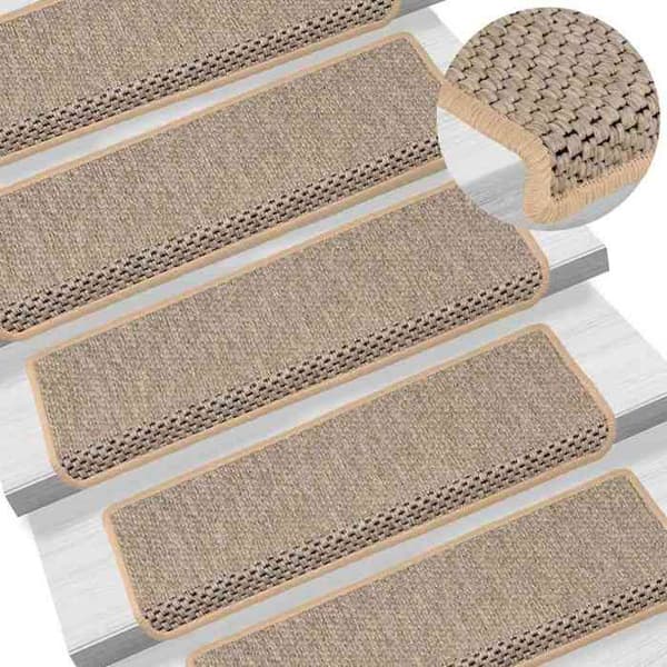 Maison Exclusive - Selvklæbende trappetæpper 30 stk 65x21x4 cm lys beige