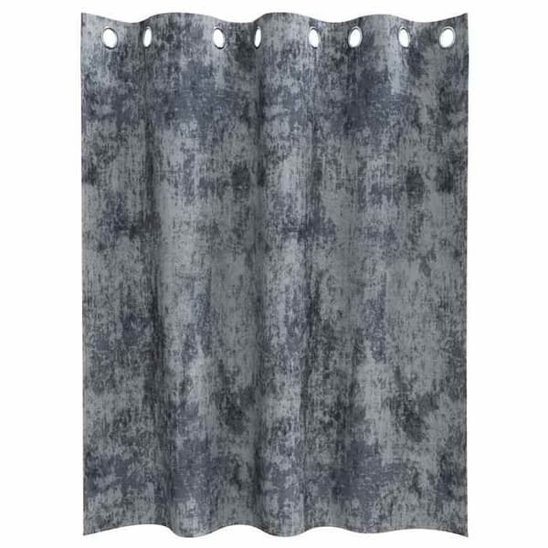 Maison Exclusive - Gardiner i sammet 2 st Grå Silver 140 x 140 cm Sammet Silvergrå