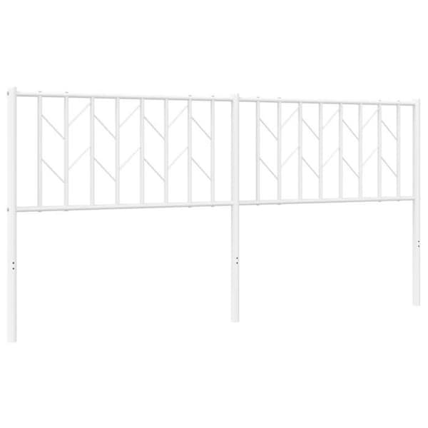 Maison Exclusive - Erstatnings hovedgærde metal hvid 180 cm