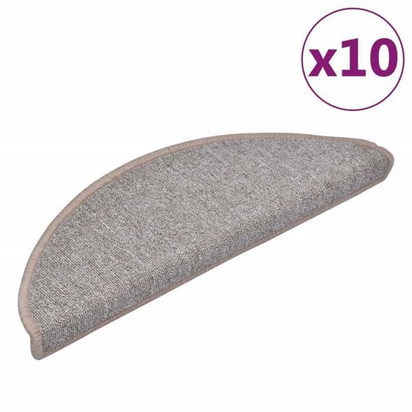 Maison Exclusive - Trappe tæppe 10 dele 65 x 24 x 4 cm Lys Brun Ljuste brun
