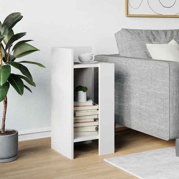 Sideborde - MAISON EXCLUSIVE - 25,5x27x60 cm - Hvid - Træ (spånplader) - Åbne hylder Vit