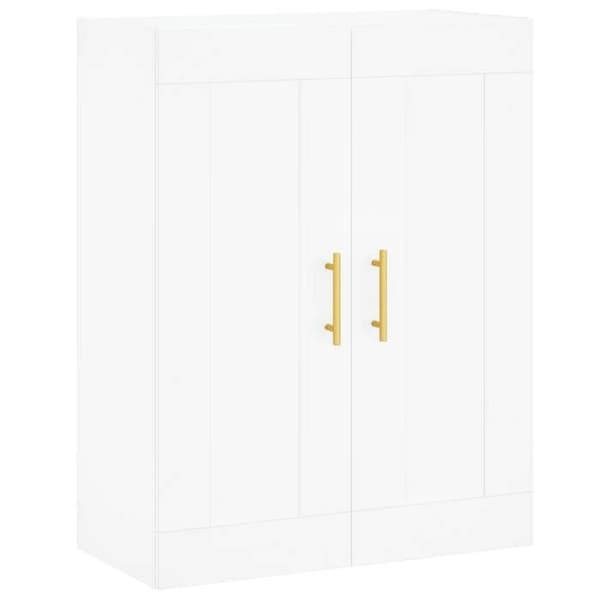 Maison Exclusive - Buffé hög Vit 69,5x34x180 cm Ingenjörsträ Vit