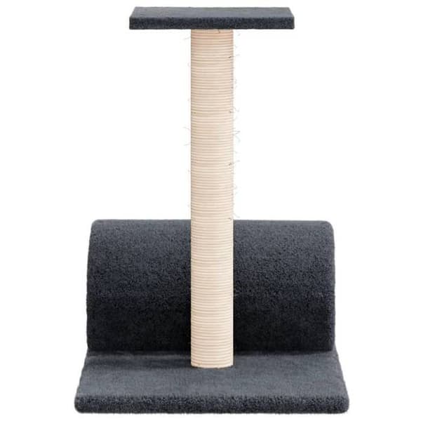 Maison Exclusive - Kattekradsetræ med tunnel Mørkegrå 60x34,5x50 cm Mörkgrå