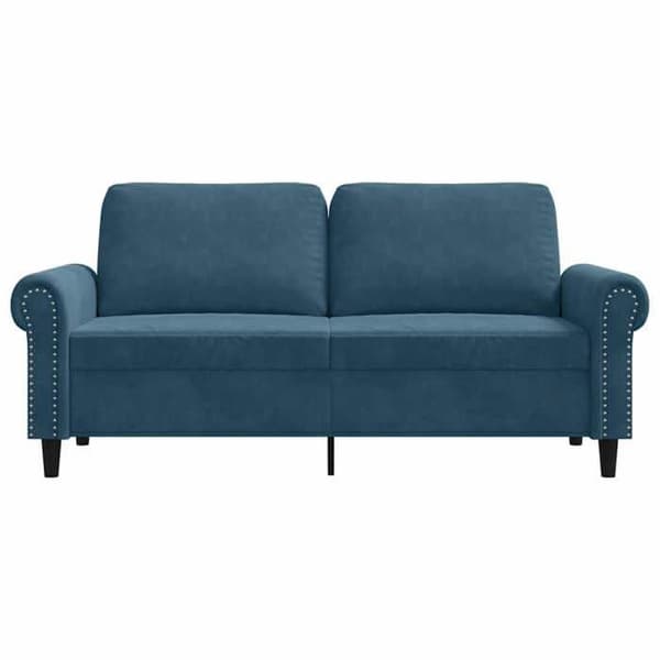 Maison Exclusive - Soffa 2-sits Blå 140 cm Sammet