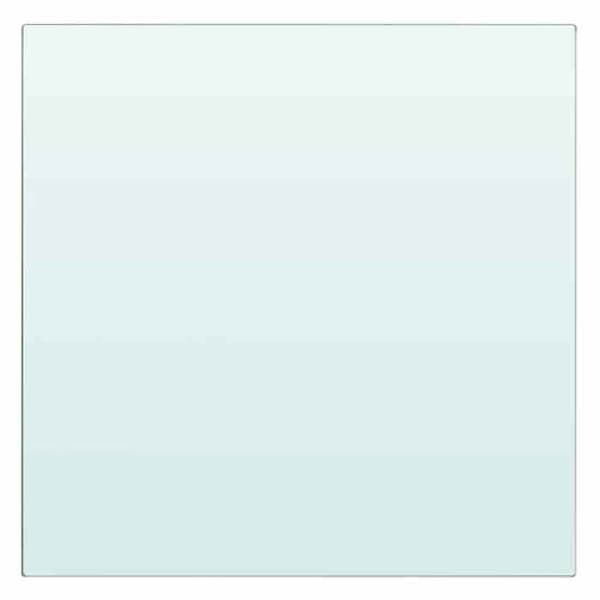 Maison Exclusive - Panel til hylde Klart glas 30 x 30 cm Transparent