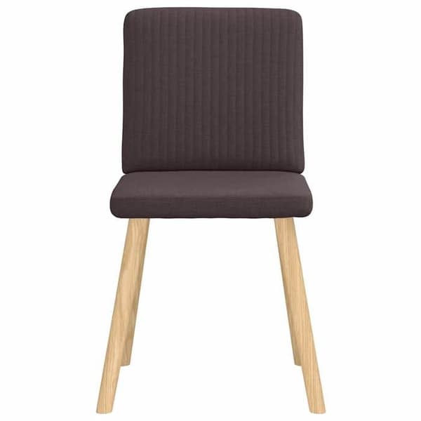Maison Exclusive - Matstolar set om 4 mörkbrun tyg