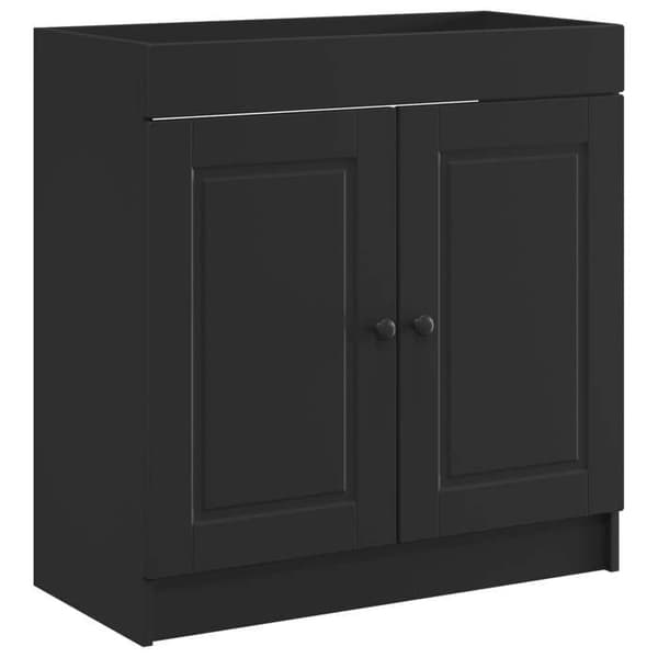 Maison Exclusive - Badeværelsesmøbel sæt Sort 78,5 x 37,5 x 81 cm
