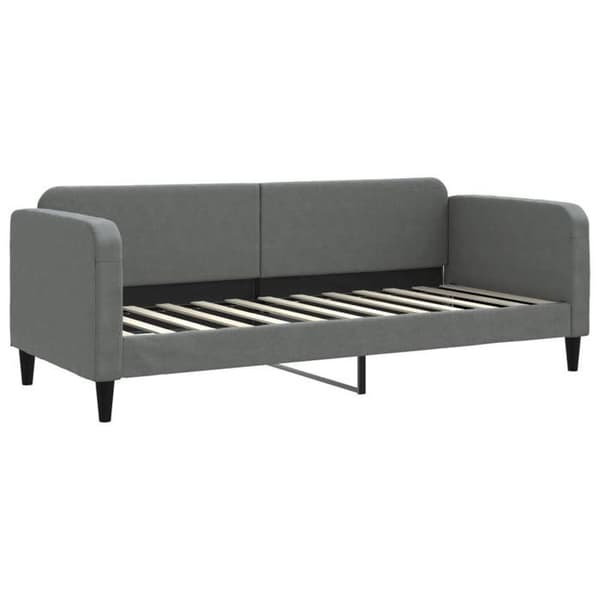 Maison Exclusive - Sovesofa med udtræk uden madras grå mørk 80x200 cm