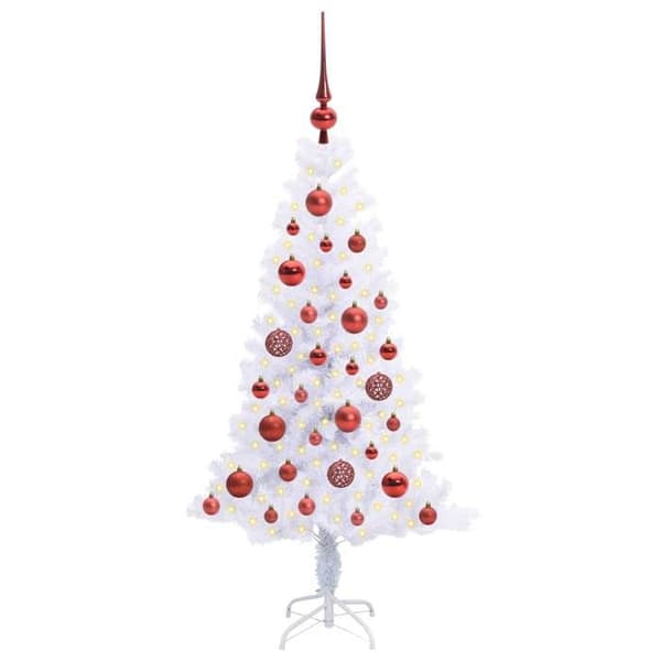 Kunstig juletræ - EKSKLUSIV HUS - Moderne - 150 hvide LED - 120 cm - USB 5V strømforsyning Vit