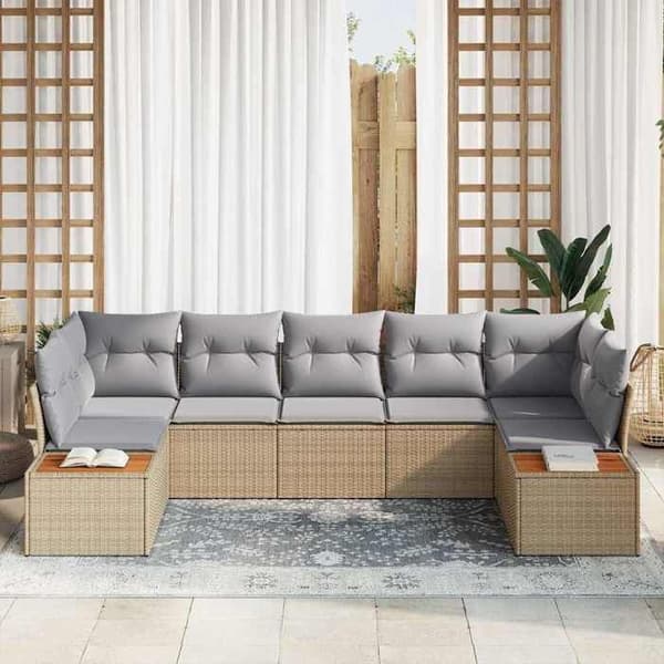 Maison Exclusive - 7-osainen puutarhakalustesarja 7-hengen