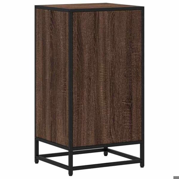 Maison Exclusive - Bibliotek i brunt egetræ 40x35x76 cm i ingeniørtræ
