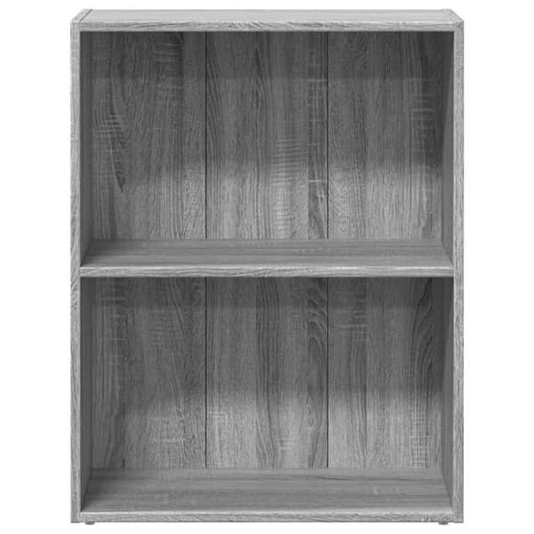 Maison Exclusive - Sonoma grå bibliotek 60x30x77 cm ingenjörsträ
