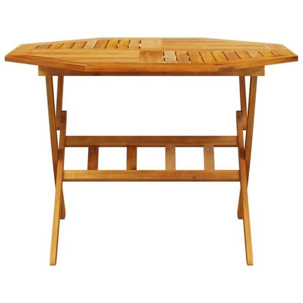 Maison Exclusive - Fällbord för trädgård Ø110x75 cm av solid akaciaträ