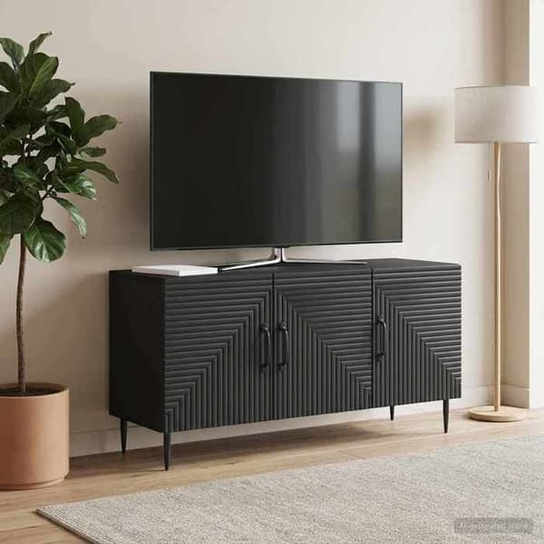 Maison Exclusive - TV-møbel Sort 99 x 34,5 x 50 cm Ingeniørtræ