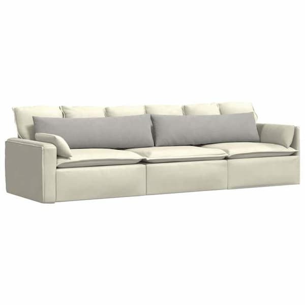Maison Exclusive - Soffkuddar 2 st tyg Ljusgrå 145 x 40 cm Ljusgrått