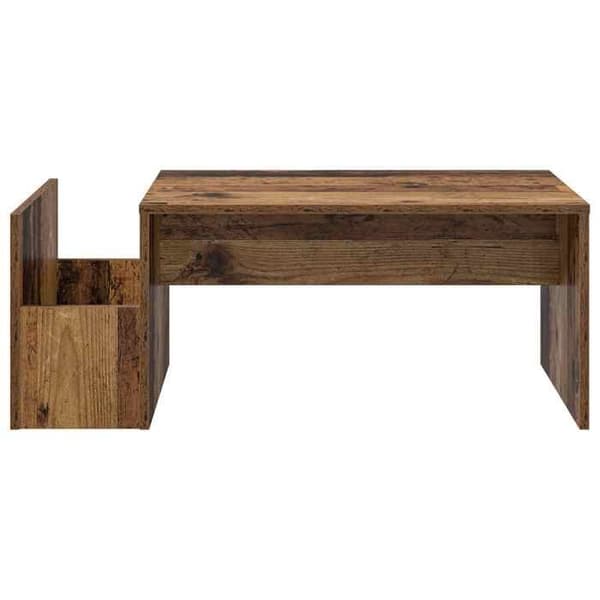 Maison Exclusive - Alustatabletti Vanha puu 90 x 45 x 35 cm Insinööripuu