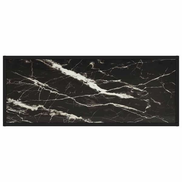Maison Exclusive - Sort TV-møbel med sort marmor glas 100x40x40 cm