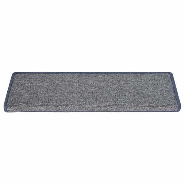 Maison Exclusive - Trappmatta 30 delar 65 x 21 x 4 cm Ljusgrå och blå Rektangulär kant