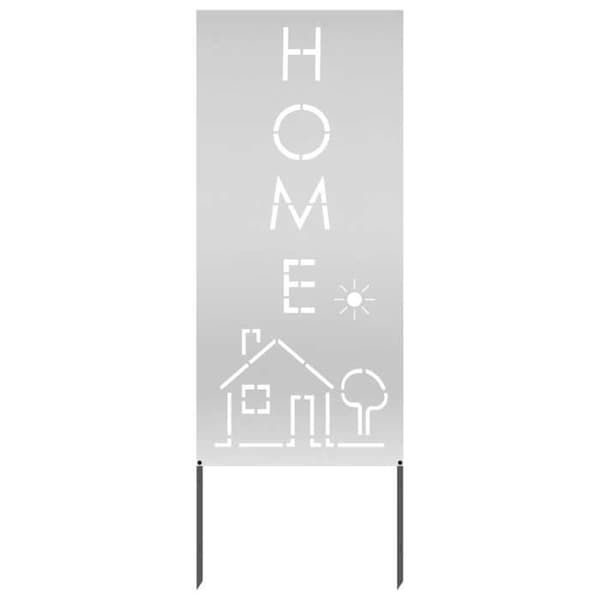 Trädgårdsskärm - EXKLUSIV HEM - Silverfretwork - Matt stål - 50 x 140 cm - Väderbeständig silver. Silver