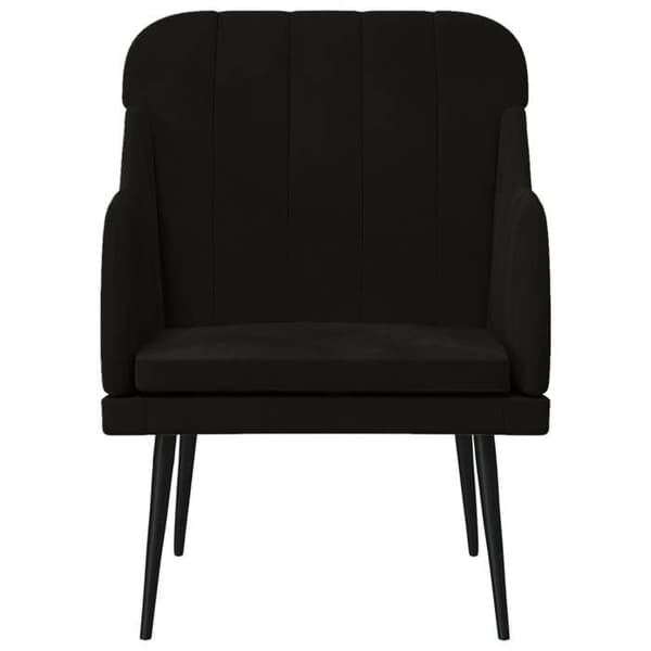 Maison Exclusive - Musta nojatuoli 63x76x80 cm sametti