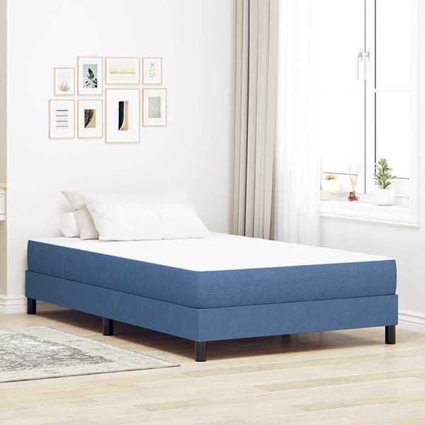Maison Exclusive - Sengemad med blå madras 120 x 200 cm stof